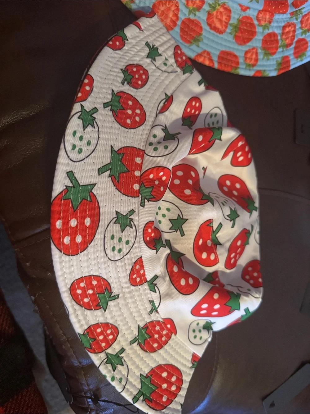 NWT Strawberry Print Bucket Hat, Various Colors, Sun Hats, summer Hats